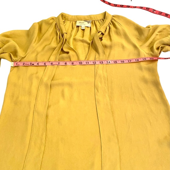 NWOT ELIZABETH AND JAMES TIE FRONT TUNIC A LINE POET'S BLOUSE - Picture 7 of 12